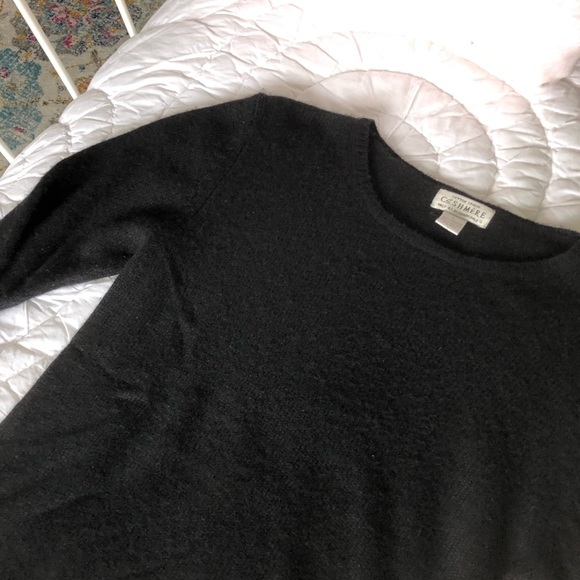 Black cashmere sweater - Picture 6 of 6
